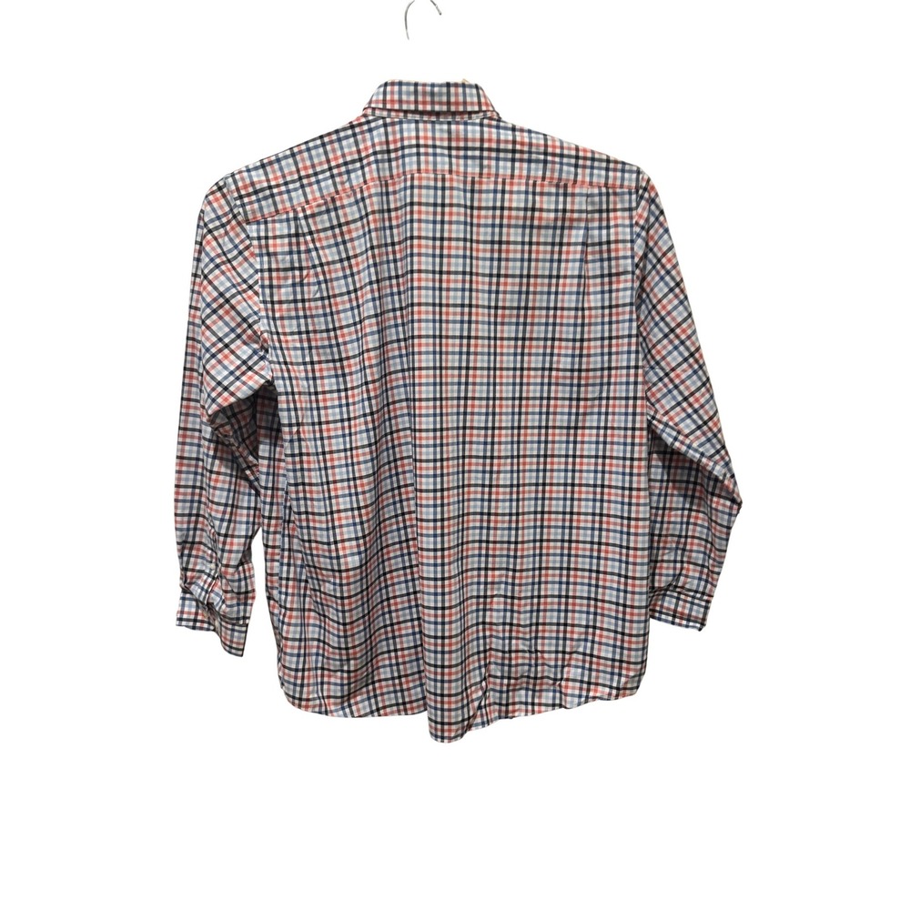 LL Bean Mens XXL NWOT Traditional Fit Plaid Button Down Shirt Blue Red‎ White - Picture 7 of 8